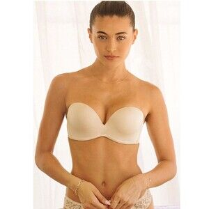 Upbra Convertible Strapless Bra Nude (Champangne) 32DD Cleavage & Lift Control